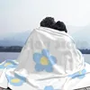 Blankets Blanket Y2k Blue Flower Hat Phonecase 2000s Kpop Korean Japan Cute Daisy Instsgram