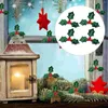 Decorative Flowers Self Adhesive Foam Stickers House Decorations For Home Christmas Berry Leaf Accessories