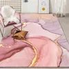 Dywany dywany marmurowy różowy złoty obraz olejny abstrakcyjny dywan dziewczyny pokój romantyczny fioletowe dywany 3D sypialnia obok balkonowego dywanów mata Hall