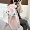 Womens Sweaters Mink Knit Jumper Sweater Oversized Knitted Cardigan Korean Loose Lazy Top Button Pink Warm Soft Jacket 231219