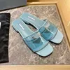 driehoekig label jelly Glijpantoffels Sandalen Zacht napparubber Leer Gevoerde onderkant Designer dames transparante schoenovertrek veelzijdig f L2Ml#