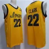 Sttiched Indiana Women College Basketball Iowa Hawkeyes 22 Caitlin Clark Jersey Home Away Yellow Black Navy Men de la marine