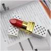 Accendini Accendino a forma di rossetto Butano Sigaretta gonfiabile Senza fiamma a gas Accendini da donna 5 colori per pipe da fumo Attrezzo da cucina Drop De Dhela