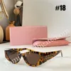 3 styles de lunettes de soleil pour femmes avec logo de lettre de mode de haute qualité avec boîte-cadeau