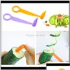 Narzędzia do warzyw owocowych kuchenna jadalnia bar do domu dostawa ogrodu 2021 1PC Blade Ręczne Plikacz Nożnik Cucumber marchewkowe warzywa ziemniaczane dhkel