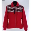 Mens Designer Jacket Outerwear Vermelho Azul Cor Jaqueta Bordada Casacos Masculinos Uniforme