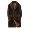 Futro męskie Faux ayunsue prawdziwa płaszcz Autumn Winter Jacket Men Długie owce 100 płaszcze wełniane plus rozmiar 5xl KFS19M204J KJ3796 231218