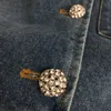 designerskie dżinsowe kurtki luksusowe ubranie dla kobiet jesienne dżinsowe płaszcz mody logo logo z długim rękawem Dziewczyna płaszcza 19 grudnia NOWOŚĆ