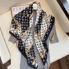Designer Silk Head Scarf Silk Female Versatile Version Spring and Autumn Foreign Style Fashion Thin Shawl Large Square Woman Mens 199Z