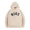 Korean Oioi Hoodie Rose Park Choi Ying Embroidered Letter Hooded Top 5252 Trendy Plush Jacket for Women