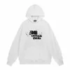 Kvinnors hoodie designer hoodie höst ny graffiti stänk bläck täcker högkvalitativ sportstil kapp bokstav trycker män och kvinnor på samma sätt