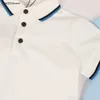 New lapel baby shirt three buttons boy girl T-shirt Size 100-140 kids designer clothes summer child Short sleeve Dec05