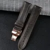 Watch Bands Calfskin Leather Watchbands Soft Handmade Band Wrist Strap Stainless Steel Butterfly Buckle Replacement 18mm 20mm 22mm