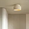 Ceiling Lights Tristan Flush Mount Lamp Wabi Sabi Style Led For Living Room Corridor Bedroom Nordic Creamy Wind