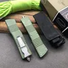 Green Micro Tech Cerberus OTF Auto Knife 3.779 "D2 stålblad, aluminiumlegeringshandtag, camping utomhus taktiska knivar EDC Pocket Knifes UT85 BM 3300 3400 4600