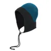 Fashion Patchwork Women Hat Winter Windproof Ear Protective Hat With Adjustable Rope Outdoor Sports Head Cover Wholesale 4 Nice Colors