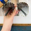 Studs Impreza okularów przeciwsłonecznych dla kobiet złoto szaro gradientowe okulary słoneczne damskie designerskie okulary słoneczne odcienie z pudełkiem294e