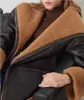 毛皮女性2024冬の新しいハイエンドトートエオーファーワンピースコートと子羊粒子ぬいぐるみ中程度の長さのコート