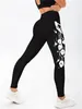 Women's Leggings Yoga Pants Tight Sports Underpants Personalized Skull Printed Elastic