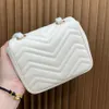 10a Top Designer Crossbody Bag Classic Flap Bag Real Leather Chains Fashion Shoulder Bag 18 Cm Diamond Lattice Small White Luxury Bag With Box Mirror Quality Påsar