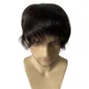 6インチヨーロッパの処女人間の髪の薄い肌のヘアライン4x18cm vループPUヘア交換