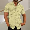 Men's Casual Shirts 2023 Hawaiian Woods Short-sleeved Shirt 3D Printed Explosion