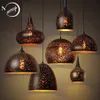 Pendant Lamps Retro Novelty Industrial Black Iron Light LED E27 With 7 Styles For Living Room Kitchen Bedroom El Office Restaurant2492