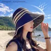 Visors Summer Shell Sunshade Hat Vinyl UV Protection Ponytail Hair Hoop Sun Hats Women Outdoor Beach Soft Foldable Wide Brim Bucket CL231219