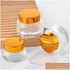 Storage Bottles Jars Cosmetic Jar 15G-50G Face Cream Glass Bottle Mini Container Empty Nail Glue Travel Makeup Drop Delivery Home Dh2Li