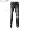 Marke amari amirl amirlies am amis imiri amiiri AM Designerkleidung es Jeans Denim Hosen es Neu 1303 High Street Graffiti Fashion Speckle Paint Dotted Jeans Ela 0AZ3