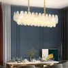 Lampade a sospensione YUNYI Nordic Modern Luxury Decorazione in ferro battuto El Home Soggiorno Sala da pranzo Lampadario a LED con soffitto in vetro