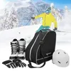 Skid snowboardsäckar snowboard boot ryggsäck resebagage för snöstövlar hjälmar skyddsglasögon handskar r skridskor sko förvaring ryggsäck skidstövel förvaring 231218