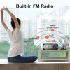 Haut-parleur Bluetooth avec réveil Haut-parleurs sans fil Bluetooth 5.0 Affichage LED Double réveil Prise en charge de la carte TF Radio FM Mode AUX, lecteur de musique, décoration de la pièce