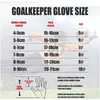 Sports Gloves Professional Latex Football Gloves Soccer Ball Goalkeeper Gloves Kids Adults Thickened Football Goalie Children Protection Glove 231218