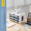 その他のイベントパーティーのサプライ47レイヤーファイルラックドキュメントトレイPapepr Letter Holder Stationery Storage Waterfroof Desk Office Accessories 231219