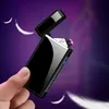 Electric Windproof Metal Lighter Double Arc Flameless Plasma Charging USB Portable Touch Induction Men's Gift