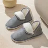 Simple Girls 'Rabbit Like Hair Short Cotton Slippers Plush Soft Sole All Inclusive Heel Indoor Warm Antiskid schoenen 231219 91038