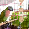 Autres fournitures d'oiseaux Perles en bois Perruche Cage Jouet Jouets de déchiquetage Perroquet à mâcher Jouet suspendu
