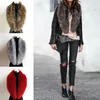 Scarves 100cm Fluffy Shawl Collar Winter Wrap Neck for Women Faux Fur Collars Plush Fake Scarf Thicken 231218