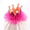 Bandanas 3 PCS Girl Crown Hair Clips Pins Girls Pearl Headpiece Little Tiara The Flowers