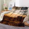 Coperte Fattoria e Mucche Coperta Peluche Caldo Accogliente Vecchio Log Morbido Letto Decor Frutta Verdura Flanella per Divano Biancheria da Letto