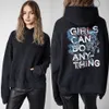 24SS Zadig Voltaire Women's Hoodies Sweatshirts French ZVは、後ろの花の刺繍とフリースの女性のパーカーに印刷された古典的な文字が印刷されています