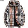 Vestes à plaid à capuchon à capuche zip up up designer veste spring sport masses manteaux