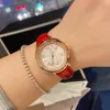 Montres-bracelets de marque complète pour femmes et filles, cadran floral en diamant, bracelet en cuir, Quartz de luxe avec Logo CC horloge CHA 87