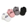 First Walkers 0-18months Baby Girls Soft Sole Shoes Non-Slip Infant Knitted Bowknot Born Toddler Cotton Spring Autumn