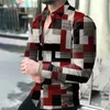 Men's Casual Shirts Mens Button Down Baroque Long Sleeve Party Up Silky Dress Shirt