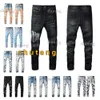 Designer jeans män denim broderi byxor mode hål byxa oss storlek 28-40 hiphop nödställda blixtlåsbyxor för manlig 2022 topp sälja 5086
