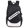 Waterproof Large Backpack Men Laptop Bags Black Backpacks Man Travel Teenager Bookbag Oxford USB Charger Male Mochilahi2551