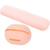 Pincéis de maquiagem titular escova caixa de armazenamento portátil brinquedo beleza ovo caso viagem silicone esponja recipiente pó puff