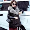 Giacca in pelle da donna invernale da donna in vera pelliccia con collo in vera pelliccia cappotto di pelle di pecora piumini coreani femminili2023